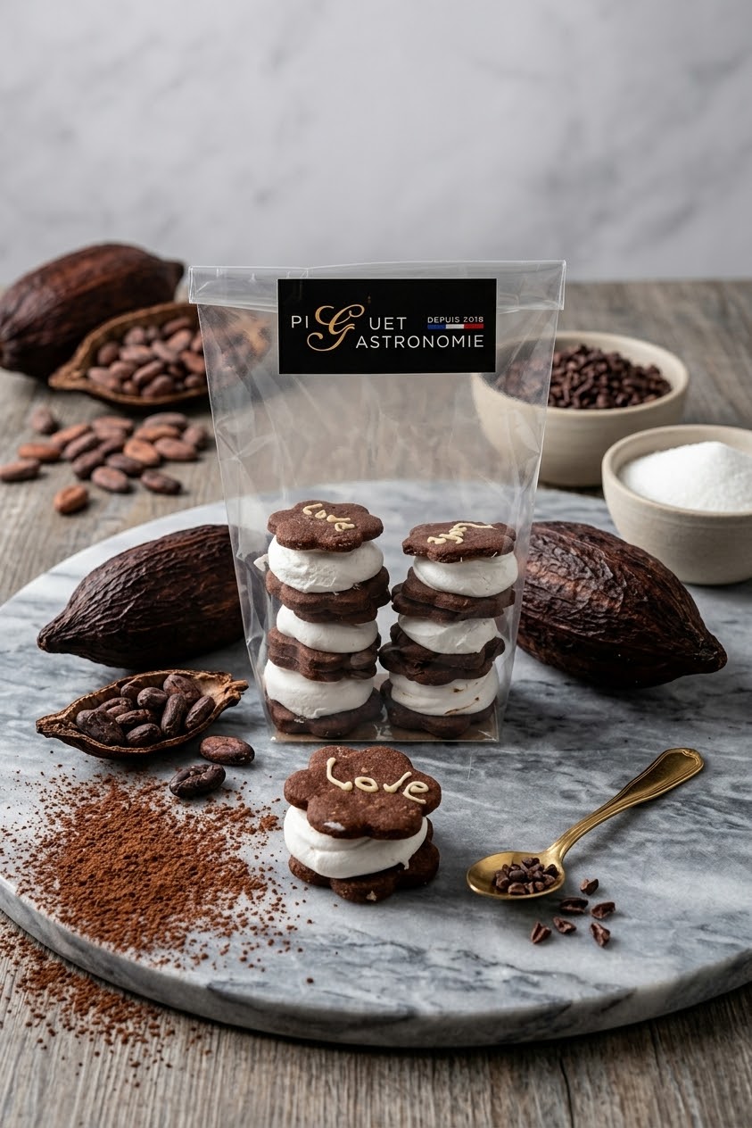 Sablé chocolat et guimauve