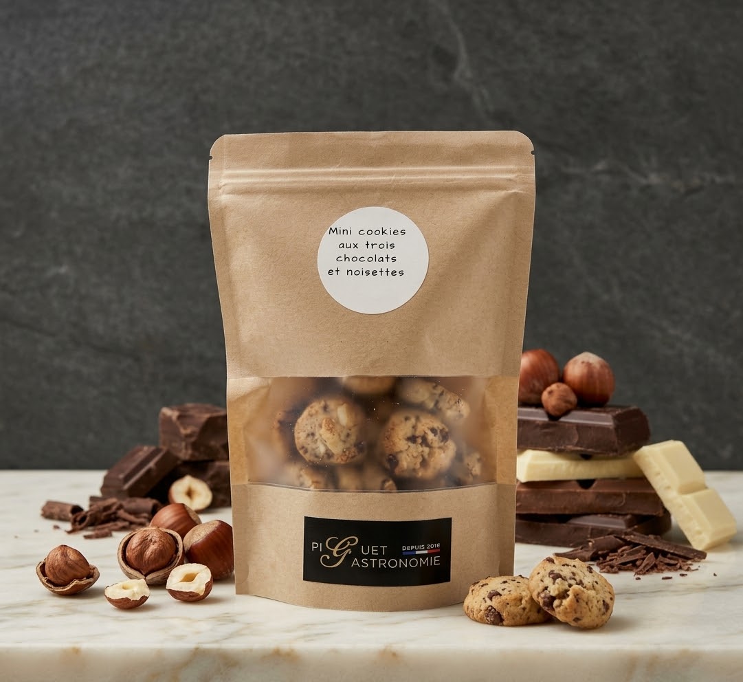 Cookies 3 chocolats et noisettes