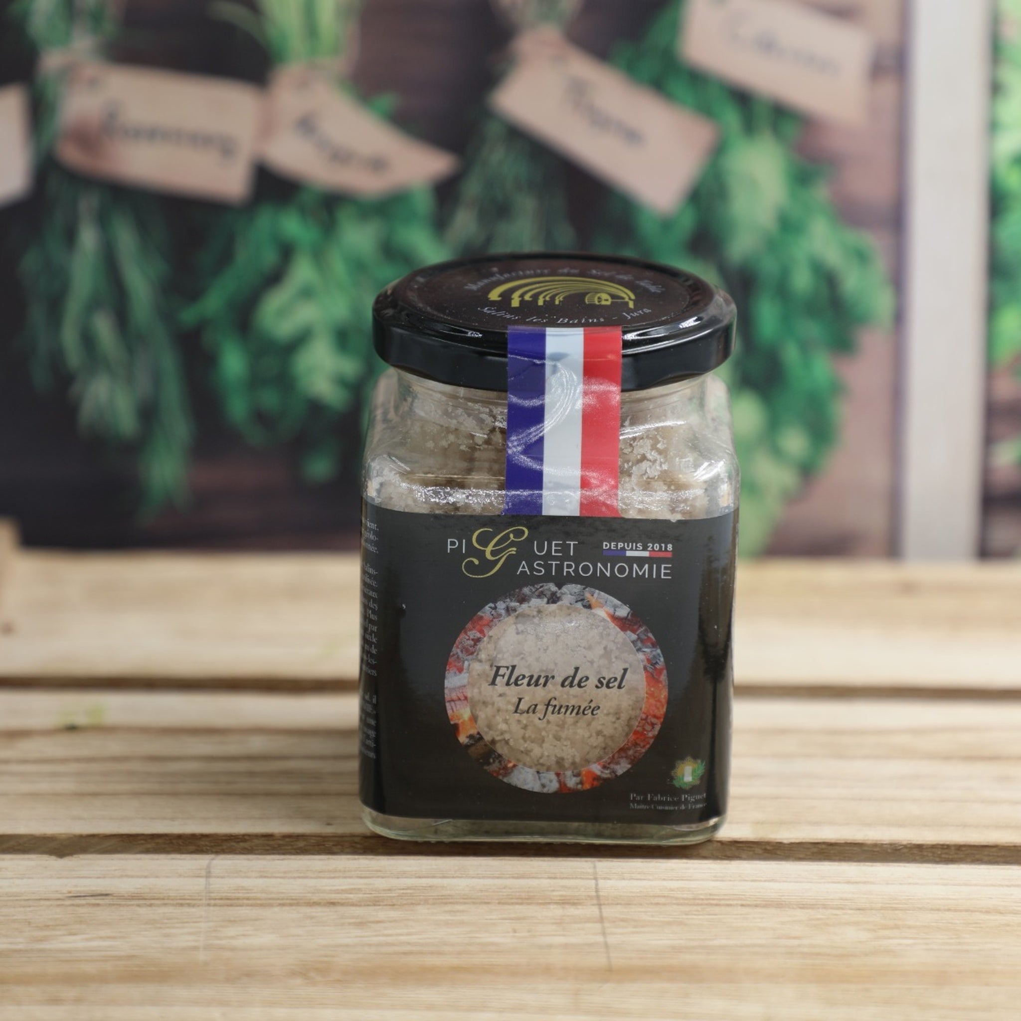 Fleur de sel FUMÉE AUX BOIS DE RESINEUX