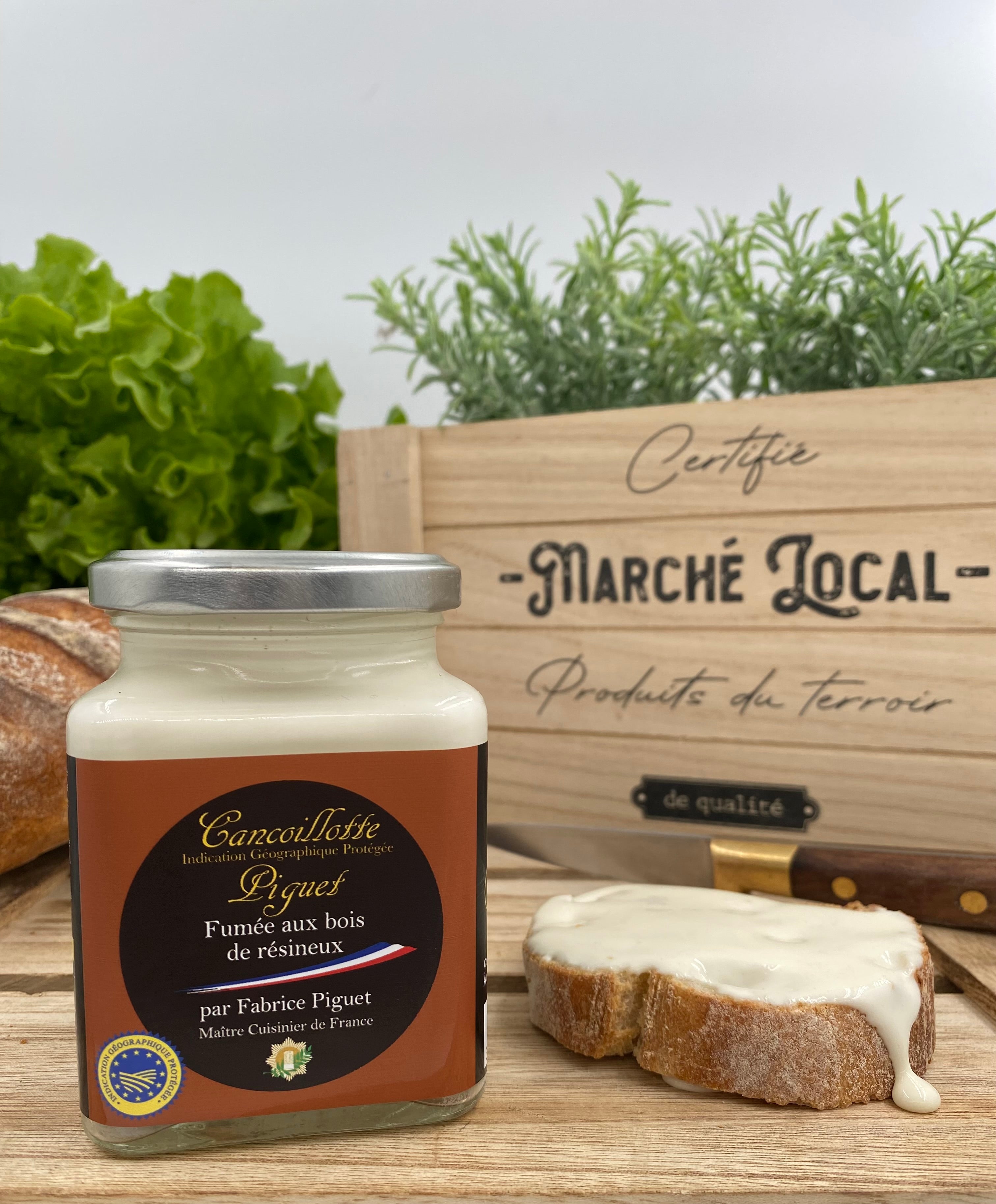 Cancoillotte fumée au bois de hêtre